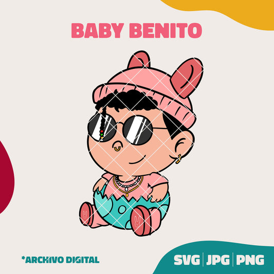 Baby Benito - Bad Bunny (SVG, JPG, PNG)