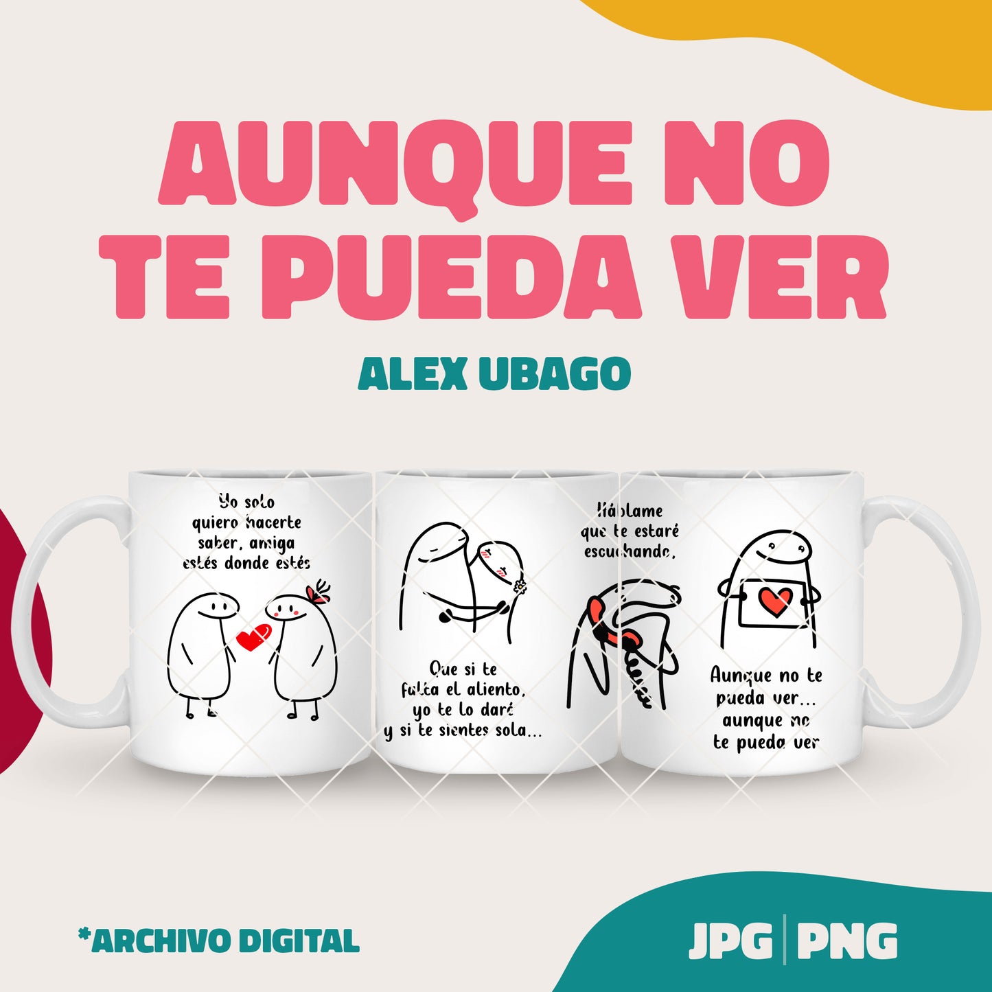 Aunque no te pueda ver - Alex Ubago (JPG y PNG)