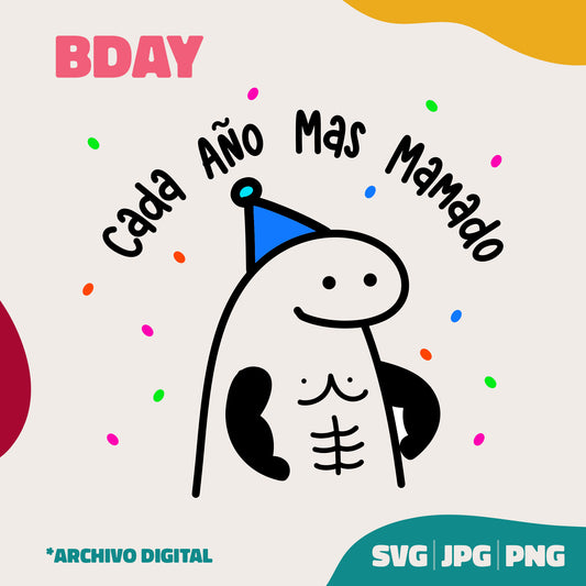 Flork Cumpleaños (SVG, PNG y JPG)