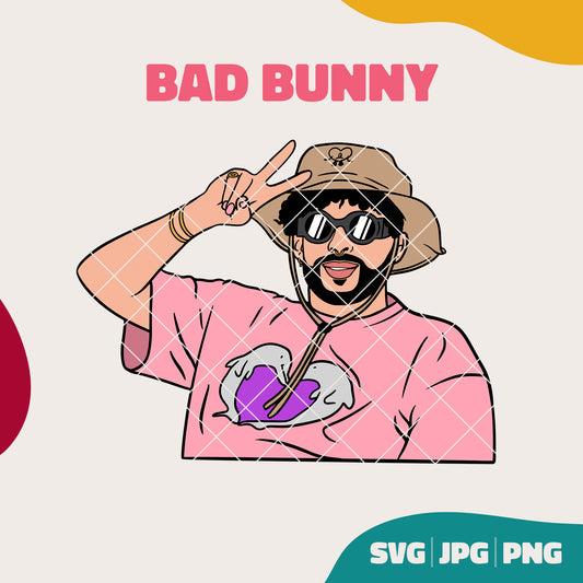 Bad Bunny (SVG, JPG, PNG)