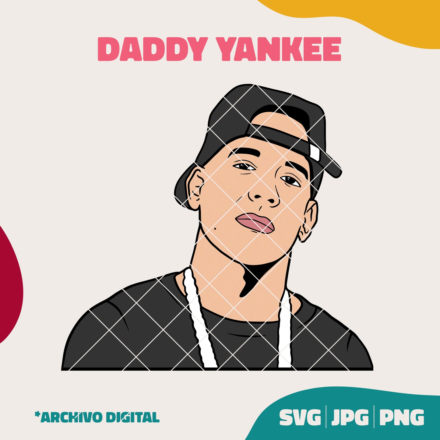 Daddy Yankee (SVG, JPG, PNG)