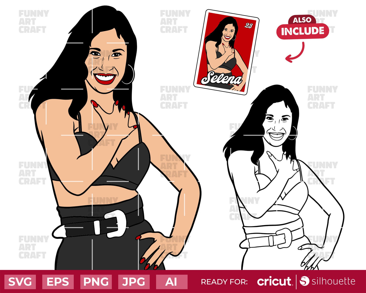 Selena Quintanilla Svg bidi bidi bom bom Svg Como la Flor Svg Anything for Selenas for Cricut and Sublimation