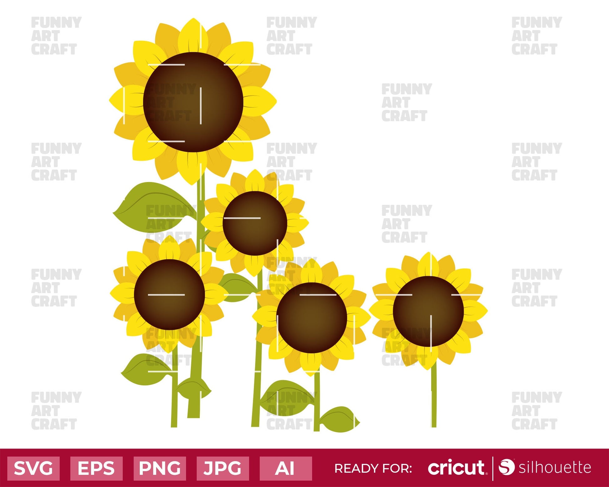 Sunflower Svg Png Flower Spring Bee Digital File