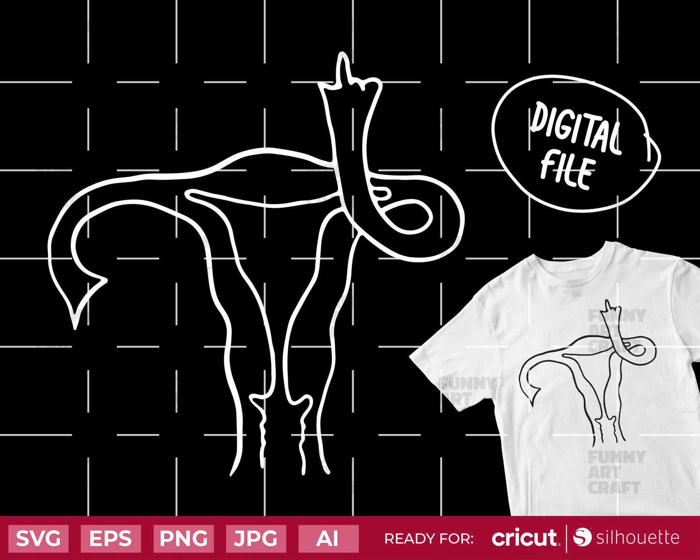 middle finger Uterus My Body My Choice Svg Png Abortion is Healthcare Png Svg Clipart Digital File pro choice