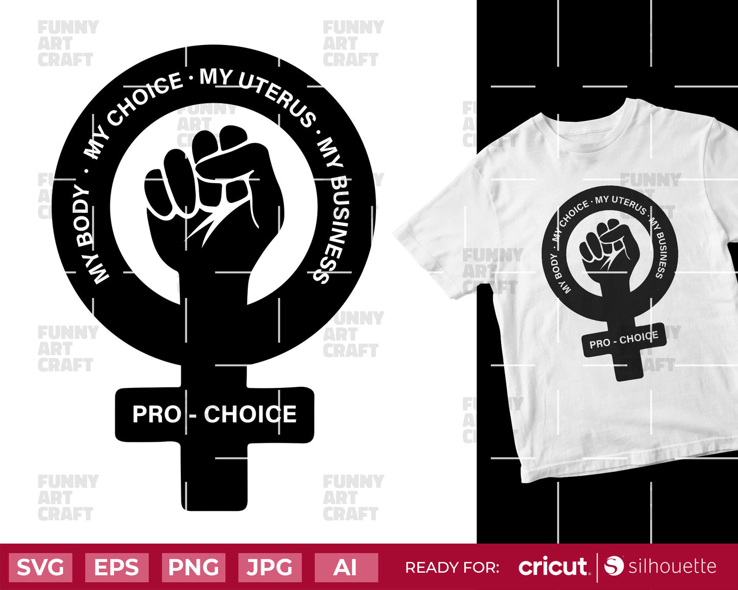 My Body My Choice Svg Png My Uterus Abortion is Healthcare Png Svg Clipart Digital File pro choice