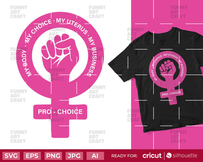 My Body My Choice Svg Png My Uterus Abortion is Healthcare Png Svg Clipart Digital File pro choice